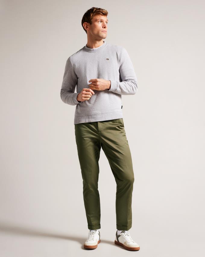 Pantalon Ted Baker Slim Fit Twill Vert Foncé Homme | QQU-70945366